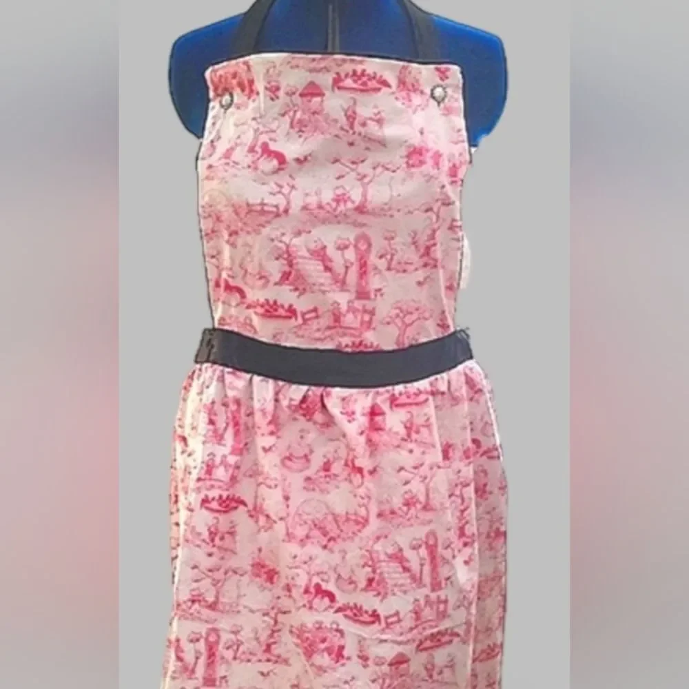Handmade reversible hostess apron. 100% Upcycled